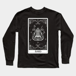 Bard Tarot Card D&D Nat 20 Dungeons & Dragons Long Sleeve T-Shirt